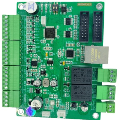 NED200 LED Display Driver Board with Dual QR Code Display (Long/Short Distance), Voice Broadcast & Remote IAP Upgrade for Commercial Complexes & Scenic Areas